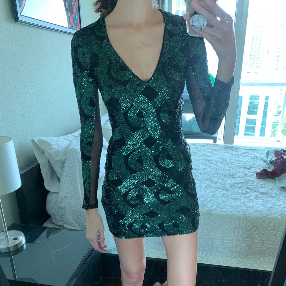 Sequin mini dress